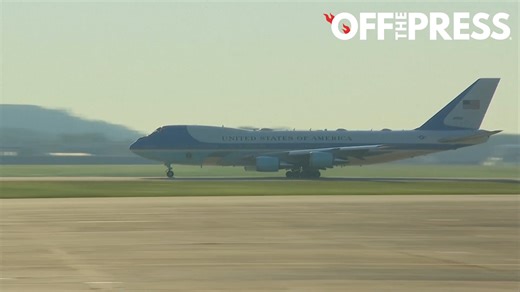 🚨WATCH: Air Force One takes off for Anchorage, Alaska. | Off The Press