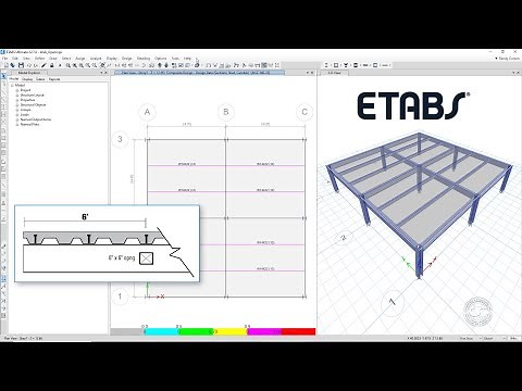 ETABS - 30 Web Openings in Composite Beams: Watch & Learn