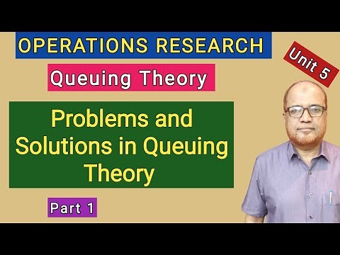 Operations Research I Queuing Theory I Problems and Solutions I Part 1 I Hasham Ali Khan I