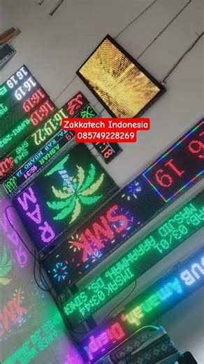 Jam Masjid Papan Harga Sawit running text by Zakkatech Indonesia