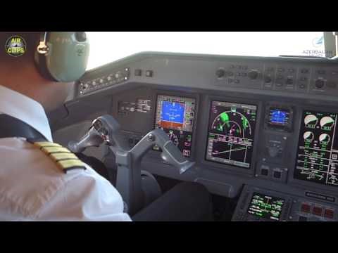 Azerbaijan Airlines Embraer 190 ULTIMATE COCKPIT FLIGHT! [AirClips full flight series]