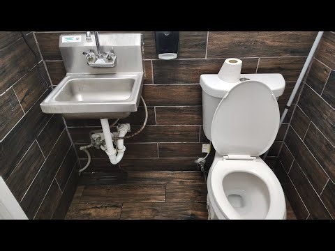[823] Chevron Gas Station Unisex Restroom Full Shoot!