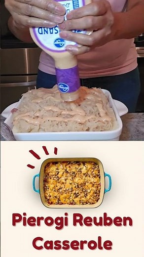 Pierogi Reuben Casserole | Easy Comfort Food Mashup!
