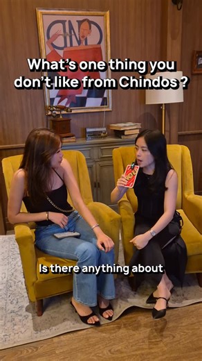 Reverse Culture Shock 🔄 on Instagram: "Welcome to Overheard Chindo Interviews 🎤 Let’s find out what‘s one thing Chindos don’t like about Chindos? 🥢 Starring @jambajuicekenny 🕺🏻 @feliciawlndri 💃🏻 Follow for more!"