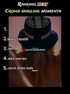 ranking best crowd singing moments