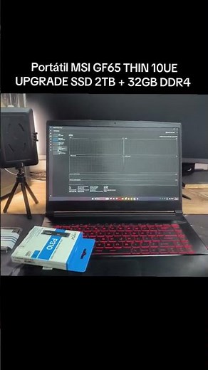 MSI GF65 THIN 10UE | Upgrade SSD nvme 2TB + 32GB DDR4 #upgrade #ssdupgrade #msi