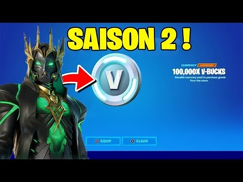 COMMENT AVOIR DES V-BUCKS GRATUITEMENT 0€ FORTNITE SAISON 2 | V-BUCKS GRATUIT FORTNITE CHAPITRE 5
