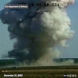 1.3M views · 5.7K shares | WATCH: 2003 video shows U.S. Department of Defense (DoD) test of 22,000 lb "Mother of All Bombs" that was used in Afghanistan today. abcn.ws/2pdfTF4 | ABC News | Facebook