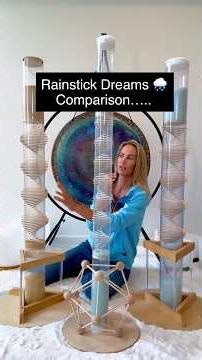 Comparison of the different spiral sounds, long-duration rainsticks. 🌧️ ￼ #soundhealing