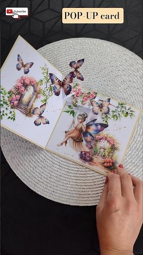 prototype for new pop-up card. SWING POP-UP CARD 🦋🤎🦋#cardcreations