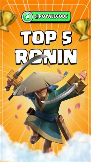 TOP 5 BEST RONIN DECKS in Clash Royale! #clashroyale #ronin