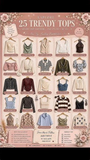 From casual days to chic nights — these 25 trendy tops have you covered! 👚✨💕 #topshopstyle #mylook