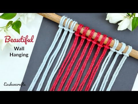 Simple Macrame Wall Hanging | DIY Macramé Wall Hanging Pattern Tutorial - Macrame Design