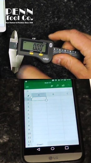 Easily Logging Bluetooth Caliper Data into Spreadsheets (Fowler Sylvac Electronic Calipers - Bluetooth Model) #machinist #metrology #machining #cncmachining #cncmachinist | Penn Tool Co