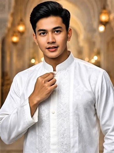 Koko Putih Bordir Premium Terbaru Hasgradini - Model Panjang Pria #KokoPutih #BajuKokoPria #KokoBordir #KokoPria #KokoPremium