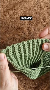 Crochet, back loop #crochet #crochettutorial