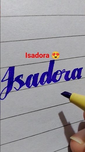 Isadora Name Calligraphy #isadora #isadorapompeo