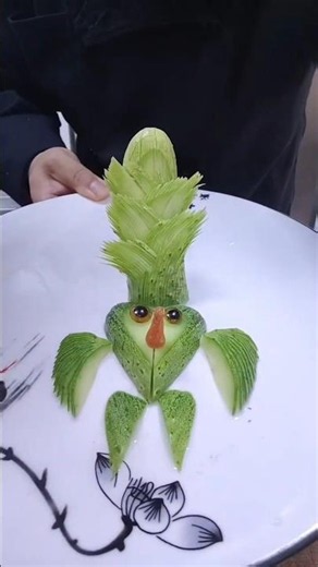 ❤️Beautiful Heart Shape Cutting Design with VegetablesDIY Vegetable Heart Shape Carving Skills#