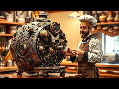 Alien Coffee Machine Finally Brews Again After Human Chef’s Surprising Twist!