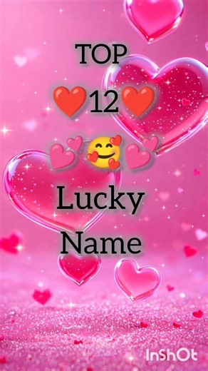 top 12 lucky name #stylishname #first #short