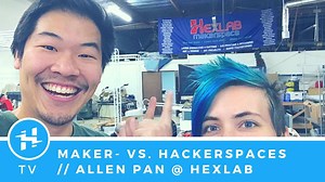 Alex dropped in on our friend Allen Pan at HexLab Makerspace, in Van Nuys, CA. So, what is the difference between "makerspace" and "hackerspace"? We put Allen on the spot. :) // Allen on YouTube (Sufficiently Advanced): https://www.youtube.com/channel/UCVS89U86PwqzNkK2qYNbk5A // https://www.hexlabmakerspace.com/ | Hackster.io | Facebook