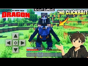 REAL HOW TO TRAIN YOUR DRAGON MOD FOR MINECRAFT POCKET EDITION ( 1.21+ ) | 2025 !