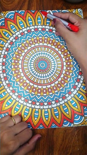 “Stress Relief Mandala Coloring 💖 | Relaxing & Calming Art”