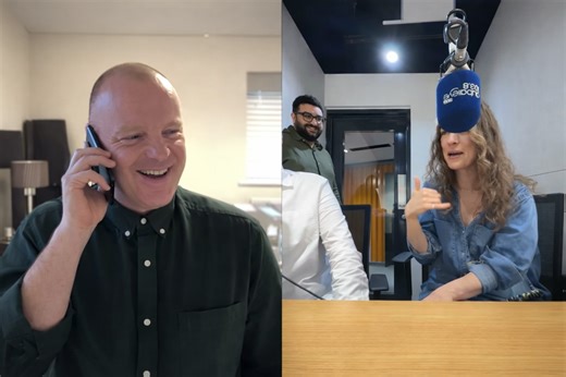 Prank calling a radio station