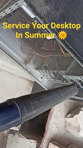 Clean Desktop with Air Blower #short #shorts #shortvideo