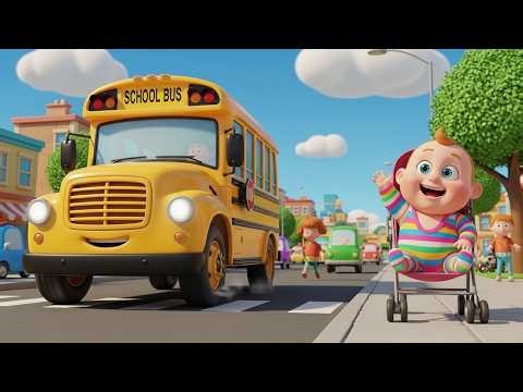 Beep Beep Happy Bus 🚌 | Fun Bus Song for Kids & Toddlers | School Bus Learning Rhyme