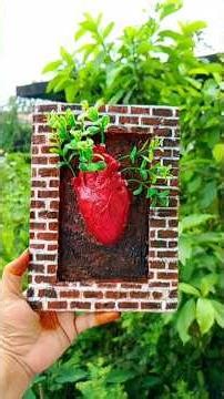 Handmade heart# Creative heart decoration # Diy. floral heart # diy heart with flowers #