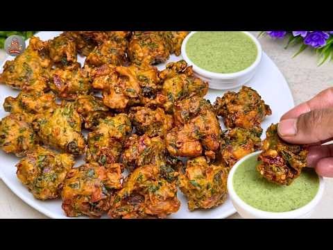 Perfect Crispy Pakora Recipe With Green Chutney | Ramzan Special Pakora Recipe | iFood Mania