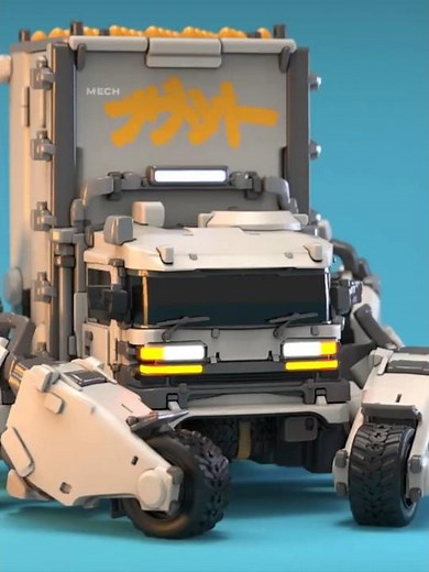 Kei Truck Mech - VR Concept Sculpt in Substance Modeler #vr #conceptart #japan