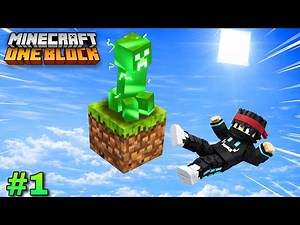 Starting From One Block! 🔥 ||MinecraftONE BLOCK Part-1