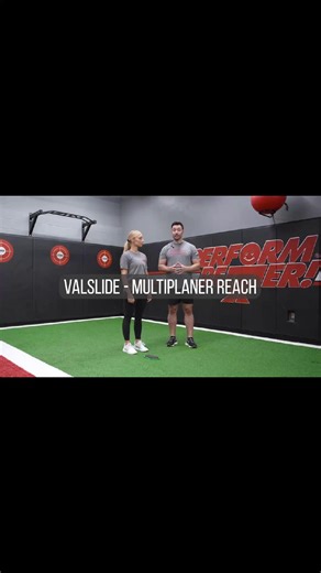Want to challenge lower-body stability in every direction? Try multi-planar reaches with the Valslide. Shelby’s set up in a quarter-squat, holding strong through her stance leg. From there, she’s sliding the opposite foot forward, to the side, and behind. Each reach forces the hip, knee, ankle, and foot to stabilize in a different way. It’s a simple but powerful drill for building balance, strength, and control—all in one move. #FunctionalTraining #StabilityTraining #HipStrength #PerformBetter #