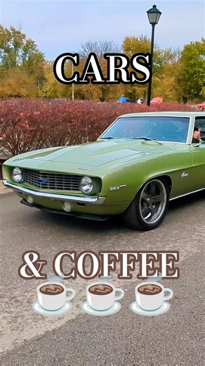 Frost Green ❄️ 383 V8 Powered 1969 Chevy Camaro ☕️ Cars & Coffee Louisville #chevrolet #carshow