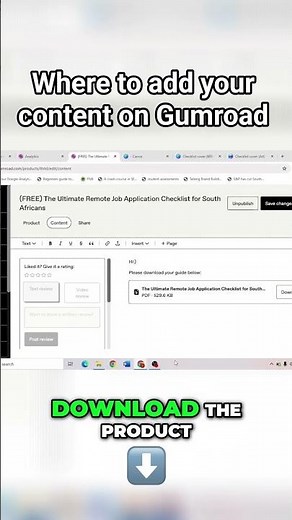 Gumroad tutorial #sidehustle #gumroad #digitalproducts #sellingpdfs #pdfcreator #pdfs