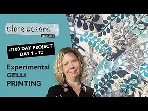 Exploring Gelli Printing Techniques: The 100 Day Project, Days 1-12