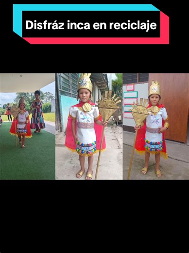 Cómo hacer un disfraz inca con reciclaje