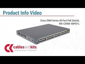 Product info: Cisco 2960 Series 48 Port PoE Switch, WS-C2960-48PST-L