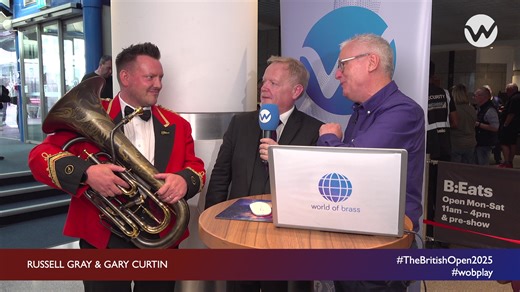 12K views · 123 reactions | Foden's Band were the next to chat with Iwan, euphonium star Gary Curtin and conductor Russell Gray tell us about their performance... Don't miss any of the action on wobplay.com! 朗 | World of Brass | Facebook