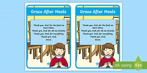 Grace After Meals Print-Out