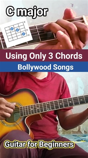 Using Only 3 Chords more bollywood songs in guitar #viral #trending #shorts