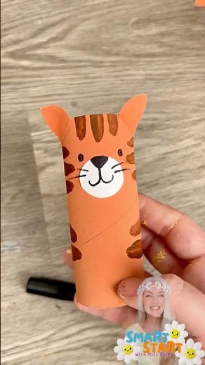 Toilet Paper Roll Tiger Craft | Jungle Animal Craft for Kids
