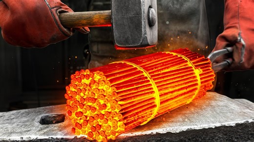 Forging process removes imperfections from steel