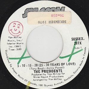 The Presidents - 5-10-15-20 (25-30 Years Of Love)