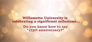 14K views · 396 reactions | Happy 175th, Willamette University! Members of the Willamette community recall the past, reflect on the present and envision the future of the university and its students. They also try to pronounce terquasquicentennial, septaquintaquinquecentennial and other tongue-twisting ways to say 175th anniversary. #Willamette175 (Video by Allied Video Productions) | Willamette University | Facebook