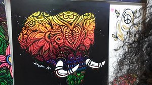 29 reactions · 4 comments | So much fun in studio with glow art Elephant is the best | Dao Artist | Facebook