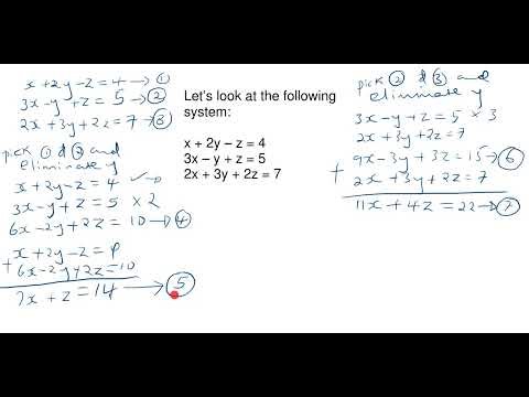 5. Solving simultaneous equations having three unknowns.