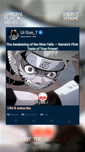 “The Awakening of the Nine-Tails — Naruto’s First Taste of True Power #naruto snarutoshippuden